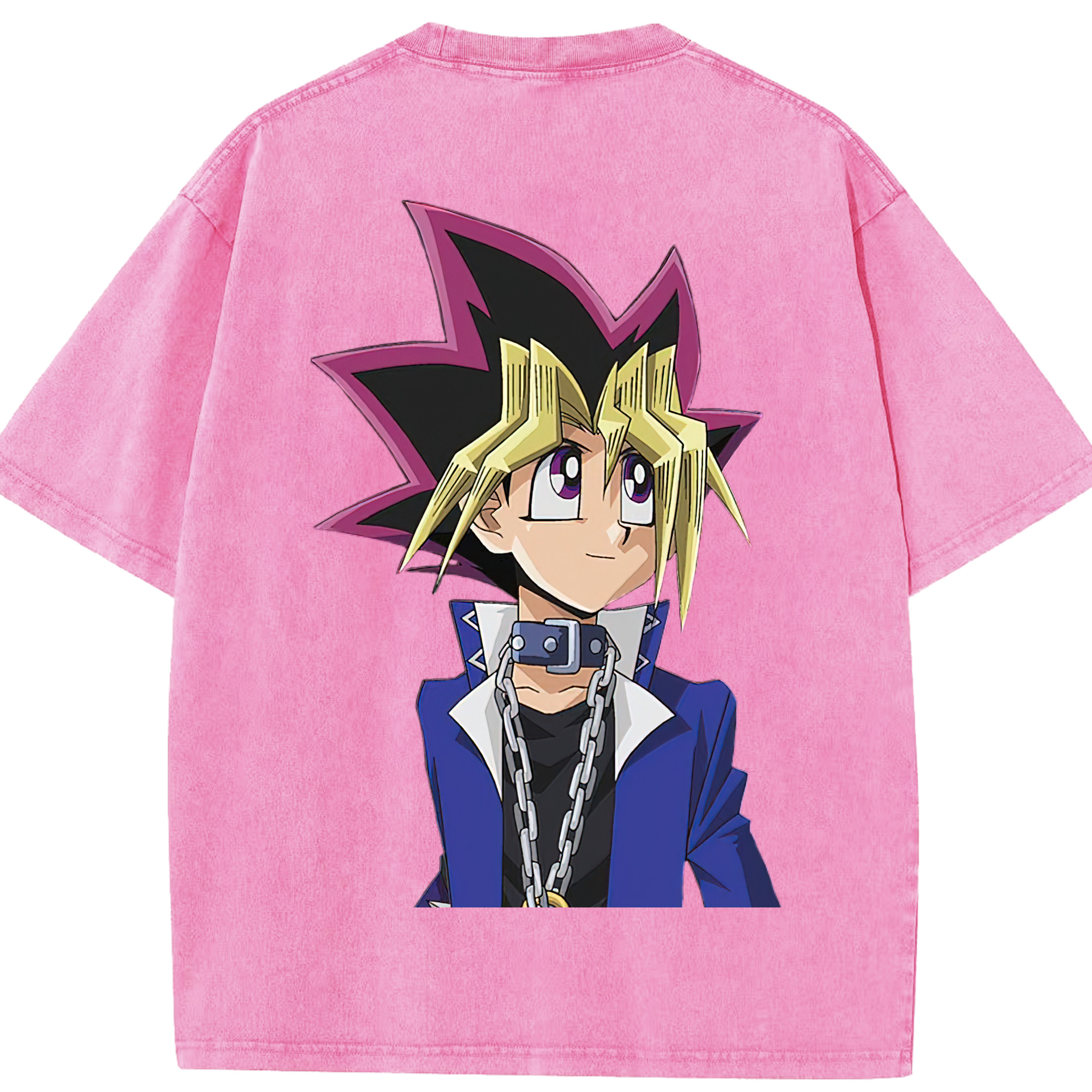 （画像用） 遊☆戯☆王 Yu-Gi-Oh! 綿100% ヴィンテージ風 半袖Tシャツ（背面プリント）